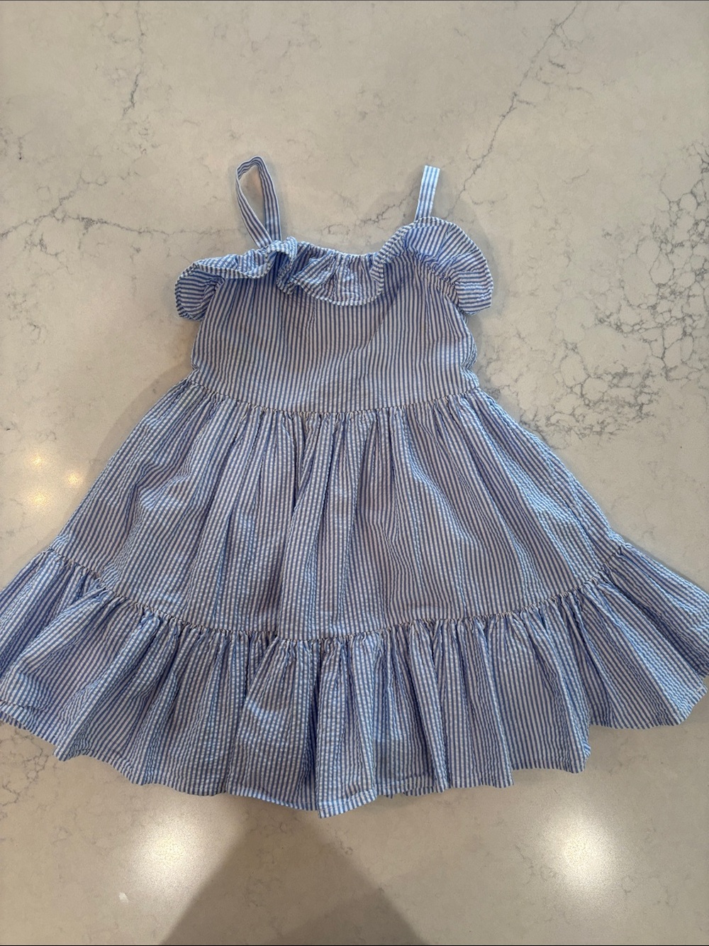 Polo Ralph Lauren Blue and White Striped Girls Dress 4T